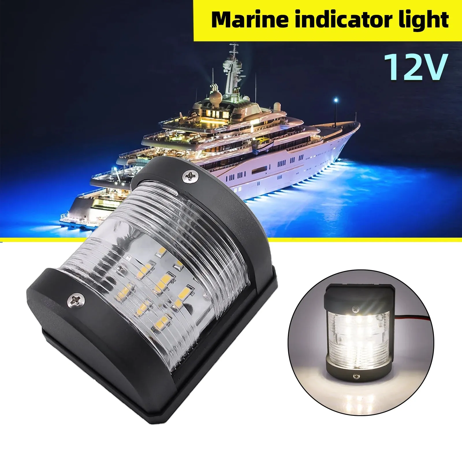 1 Pieces Boat Navigation Light 12V 24V Ship Marine Sailing Lighting Yacht LED