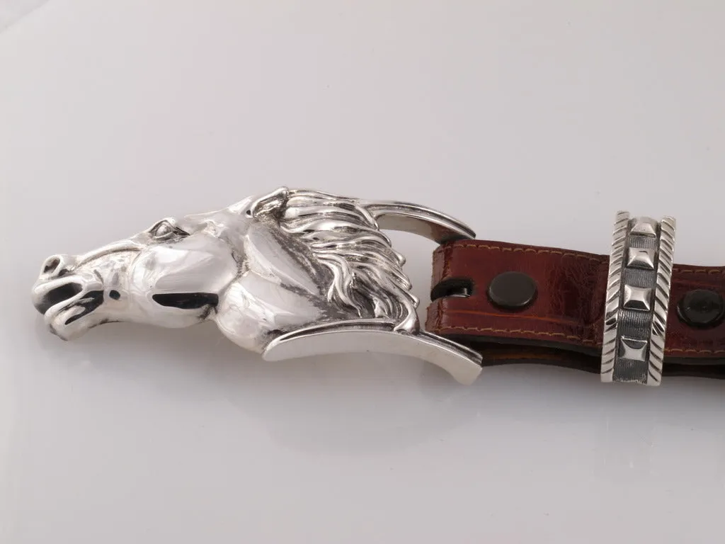 #1231 Running Horse 1" 4 Pc. Buckle Set
