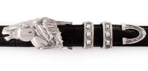 #1231 Running Horse 1" 4 Pc. Buckle Set