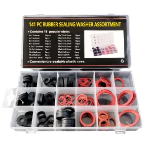 141 Rubber & Fibre Sealing Washer Assortment Kit