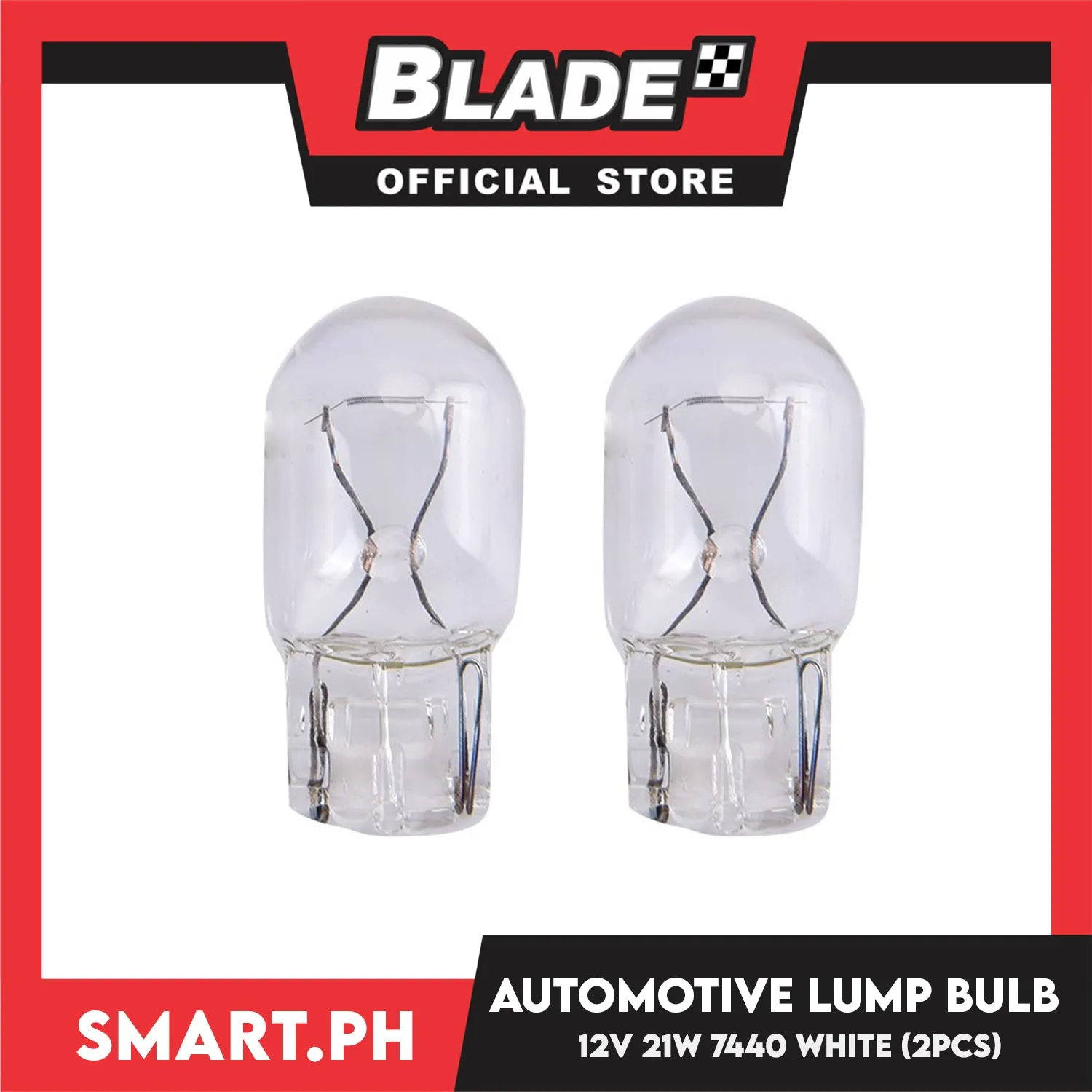 2pcs Halogen Automotive Car Lamp Bulb T20 12V 21 (7440) (White) Single Contact, Car Light Indicator Reversing Light Bulb Stop Light Rear Turn Signal