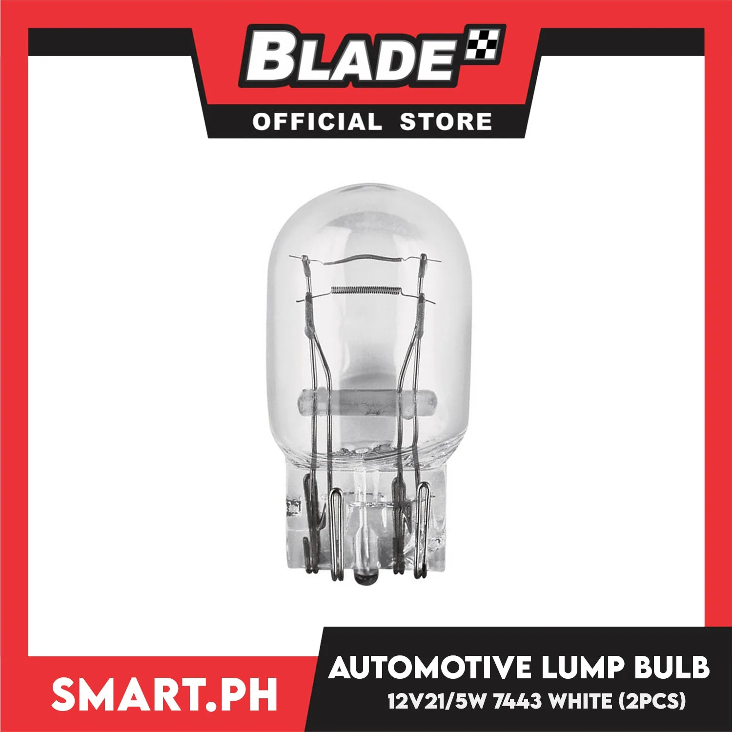 2pcs Halogen Automotive Car Lamp Bulb T20 12V 21/5W (7443) (White) Dual Contact, Car Light Indicator Reversing Light Bulb Stop Light Rear Turn Signal