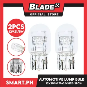 2pcs Halogen Automotive Car Lamp Bulb T20 12V 21/5W (7443) (White) Dual Contact, Car Light Indicator Reversing Light Bulb Stop Light Rear Turn Signal