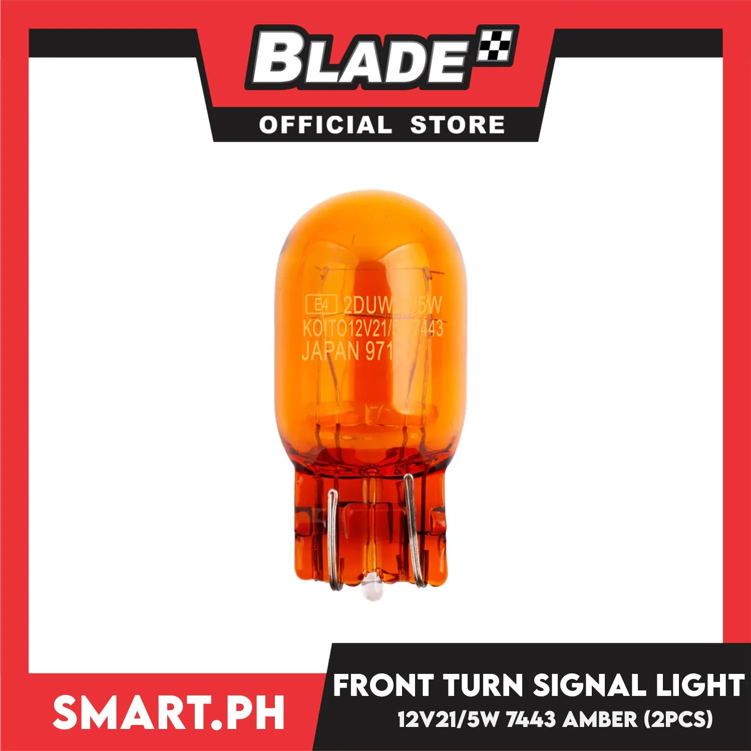 2pcs Halogen Perfect Bulb Car Light Bulb T20 12V 21/5W 7443 (Amber) Dual Filament, Car Light Indicator Reversing Light Bulb Stop Light Rear Turn Signal