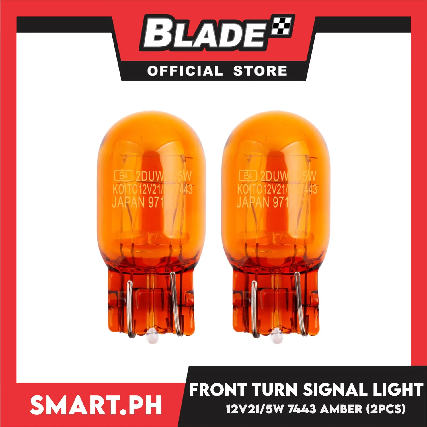 2pcs Halogen Perfect Bulb Car Light Bulb T20 12V 21/5W 7443 (Amber) Dual Filament, Car Light Indicator Reversing Light Bulb Stop Light Rear Turn Signal
