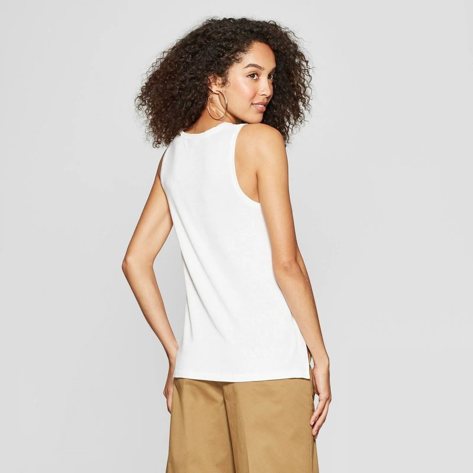 A New Day Women's Cozy Crew Neck Tank Top
