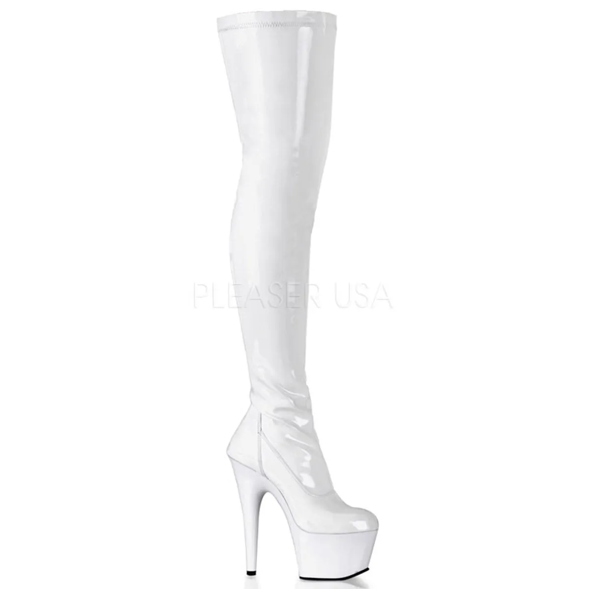 ADORE-3000  White Str Patent/White