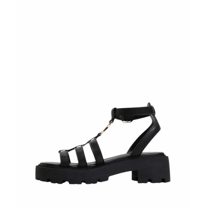 ALDO LAMINGTON HEELED SANDALS - BLACK