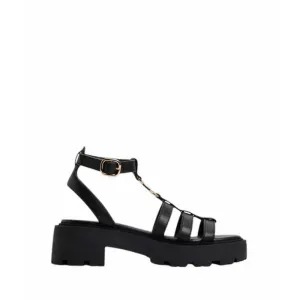 ALDO LAMINGTON HEELED SANDALS - BLACK