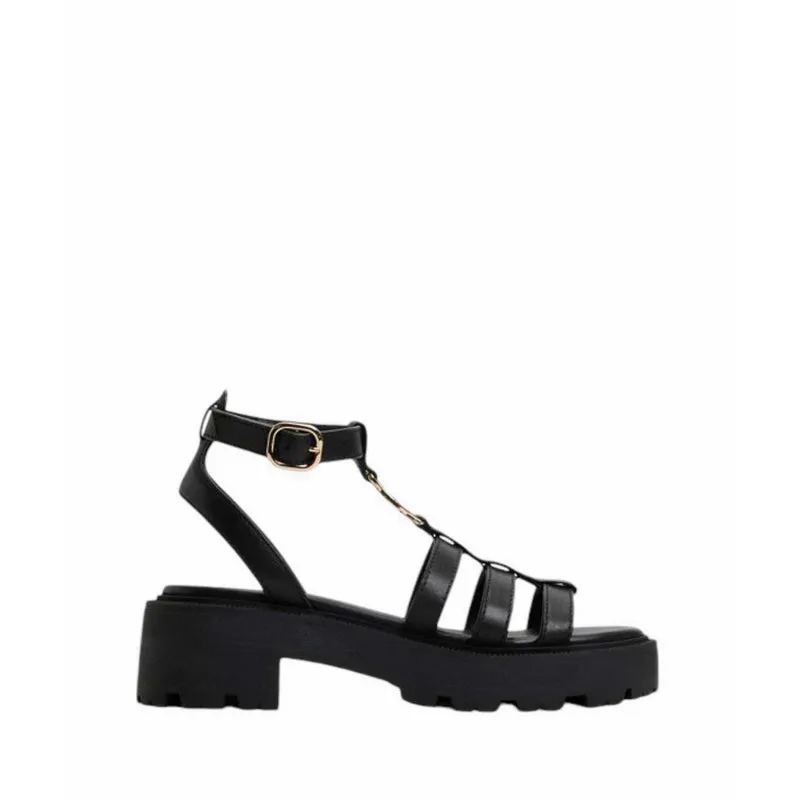 ALDO LAMINGTON HEELED SANDALS - BLACK