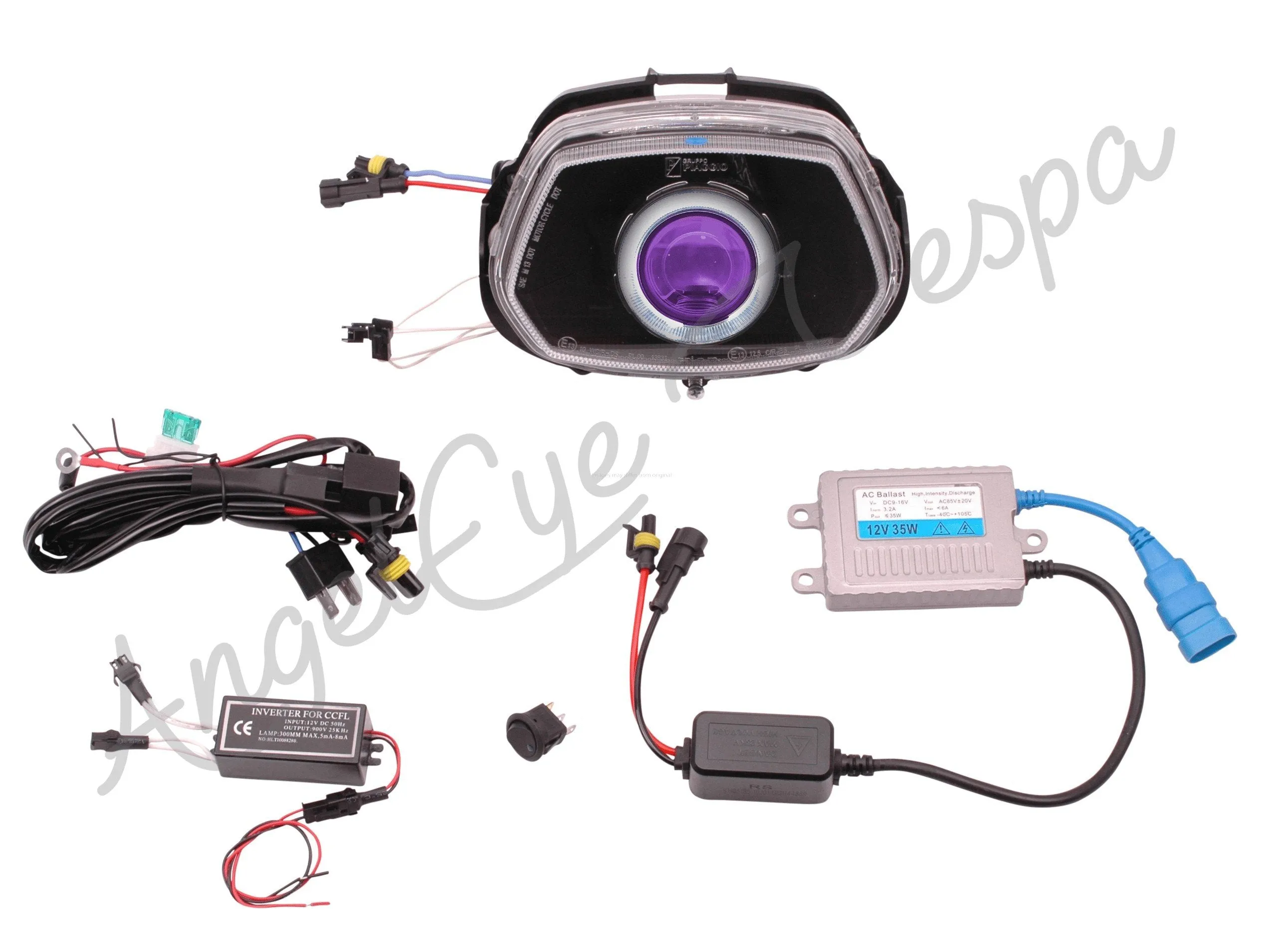 Angel Eye With Purple Devil Eye (model 1) | Vespa Sprint
