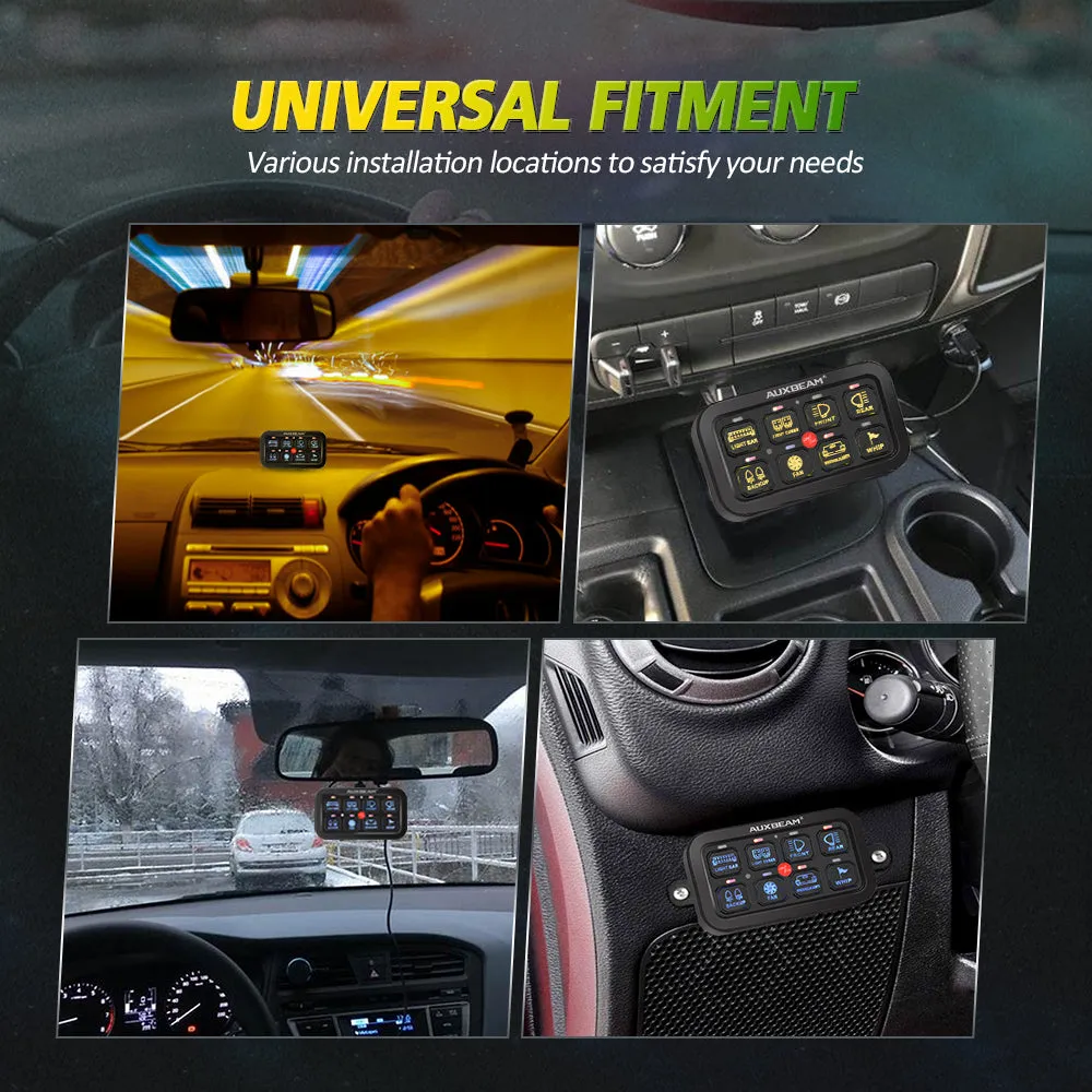 Auxbeam - AR - 800 RGB Switch Panel Off Road Lights Controller