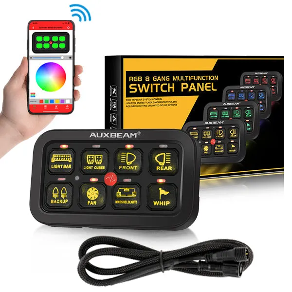Auxbeam - AR - 800 RGB Switch Panel Off Road Lights Controller
