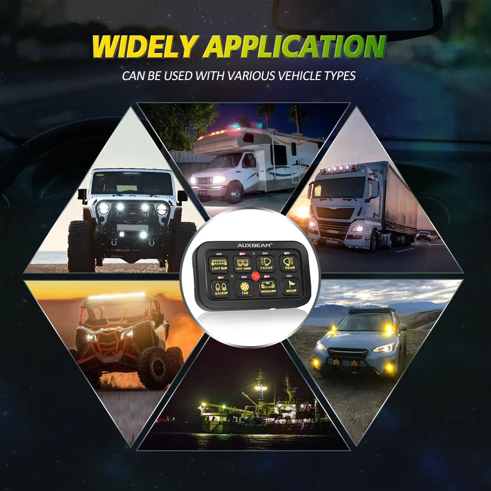 Auxbeam - AR - 800 RGB Switch Panel Off Road Lights Controller