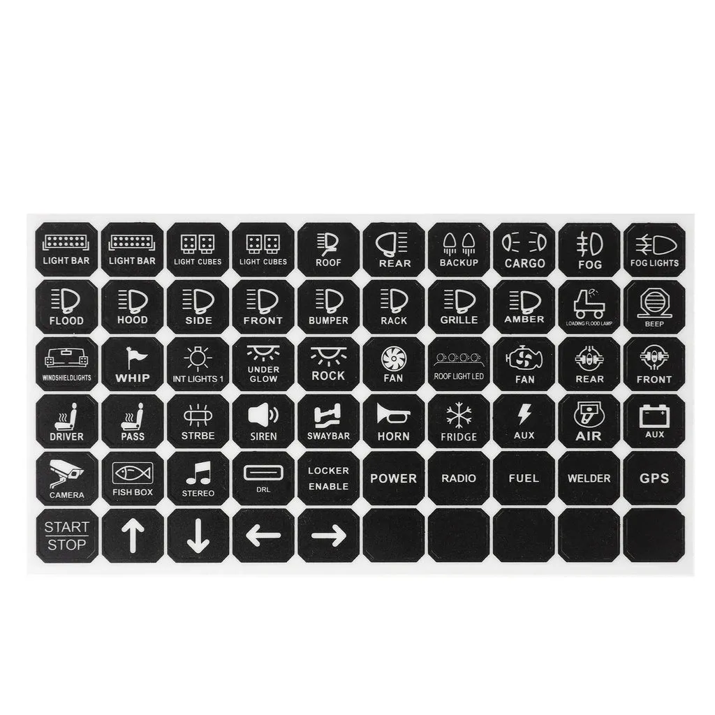 Auxbeam - AR - 800 RGB Switch Panel Off Road Lights Controller