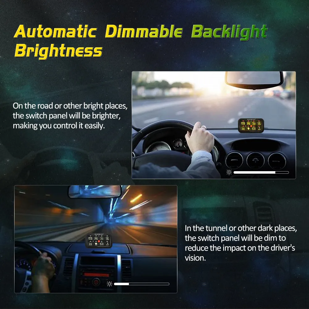 Auxbeam - AR - 800 RGB Switch Panel Off Road Lights Controller