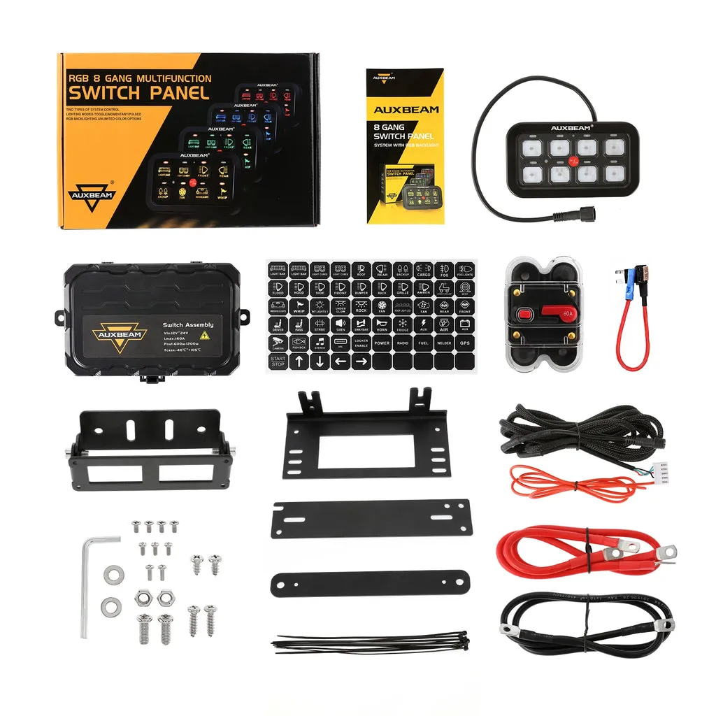 Auxbeam - AR - 800 RGB Switch Panel Off Road Lights Controller