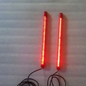 Bagger Dual 9" LED Light Strips Rear Fender Stop, Turn Signals &amp; Parking Lights Harley Davidson