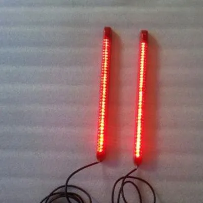 Bagger Dual 9" LED Light Strips Rear Fender Stop, Turn Signals &amp; Parking Lights Harley Davidson