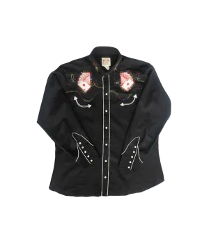 BAMxMC Vintage H Bar C Poly Rockabilly Shirt