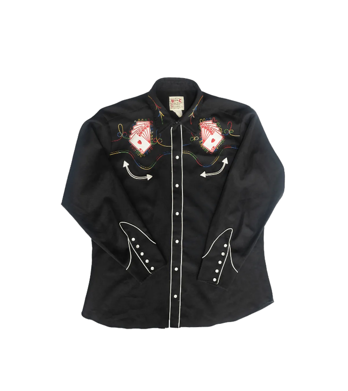 BAMxMC Vintage H Bar C Poly Rockabilly Shirt