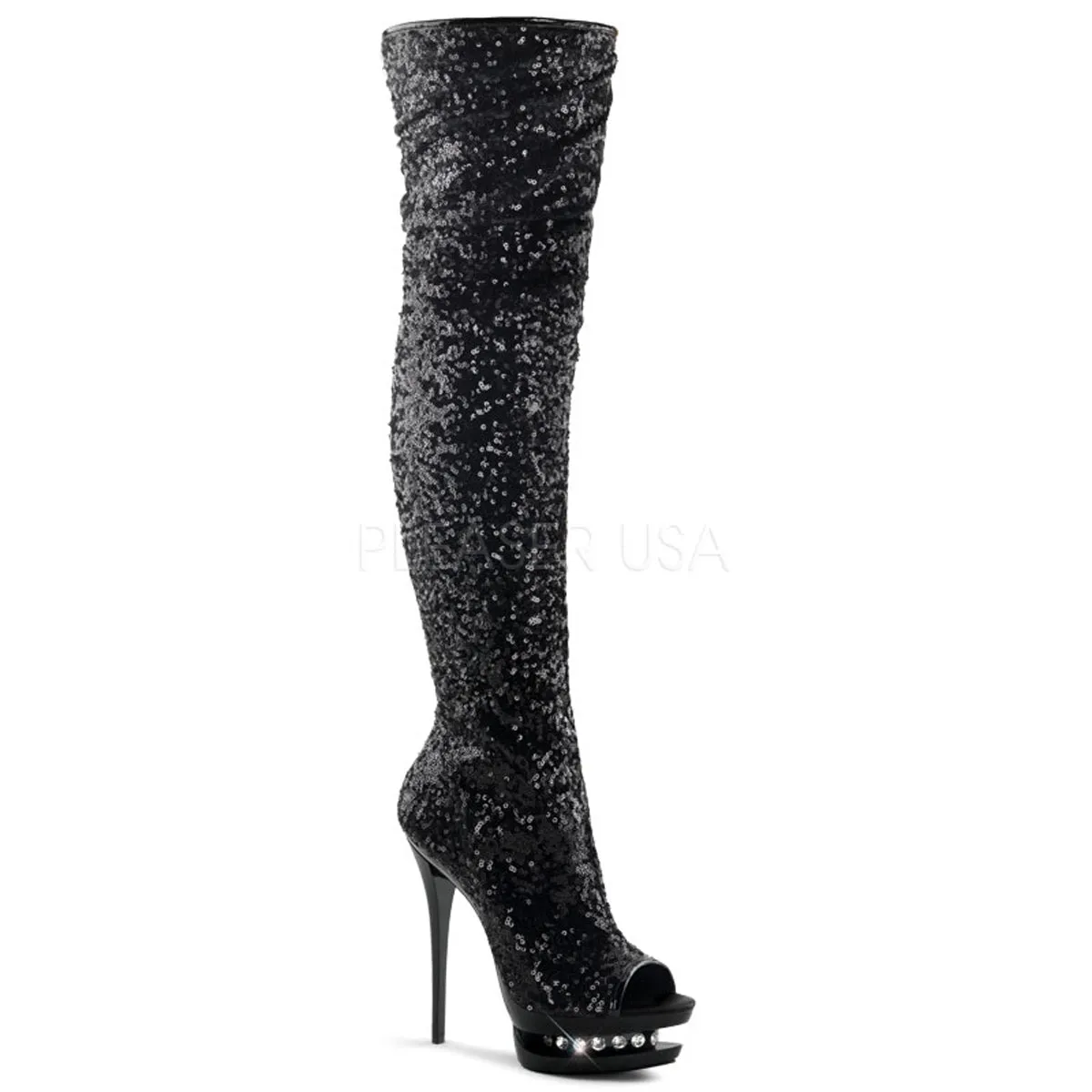 BLONDIE-R-3011  Black Sequins/Black