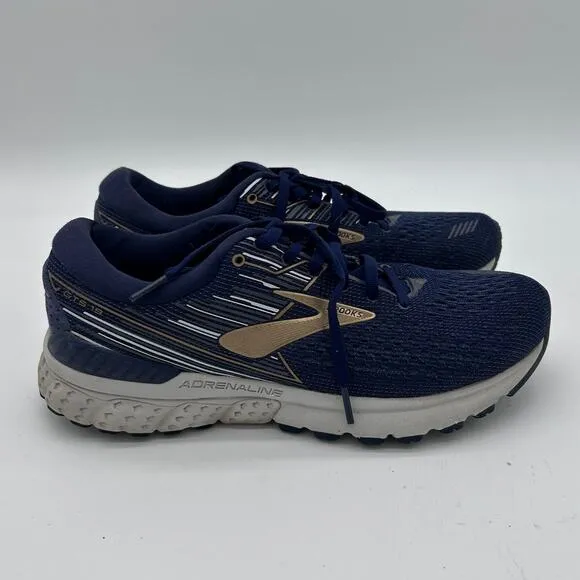 Brooks Men's Adrenaline GTS 19 Running Shoe Size 7 Sneaker Navy Blue Trainer