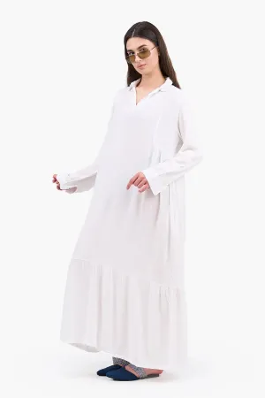 Buttoned Cuffs Dress
