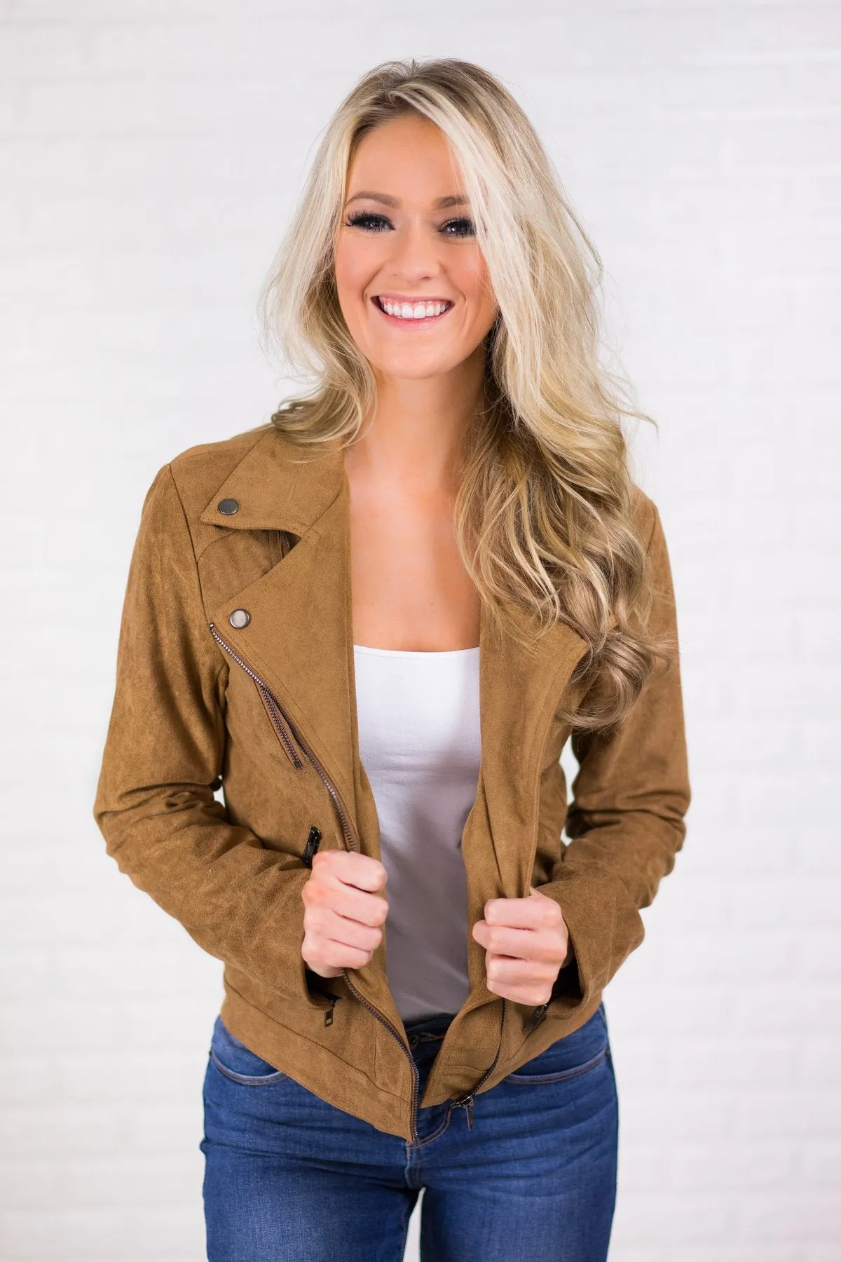 Camel Suede Jacket