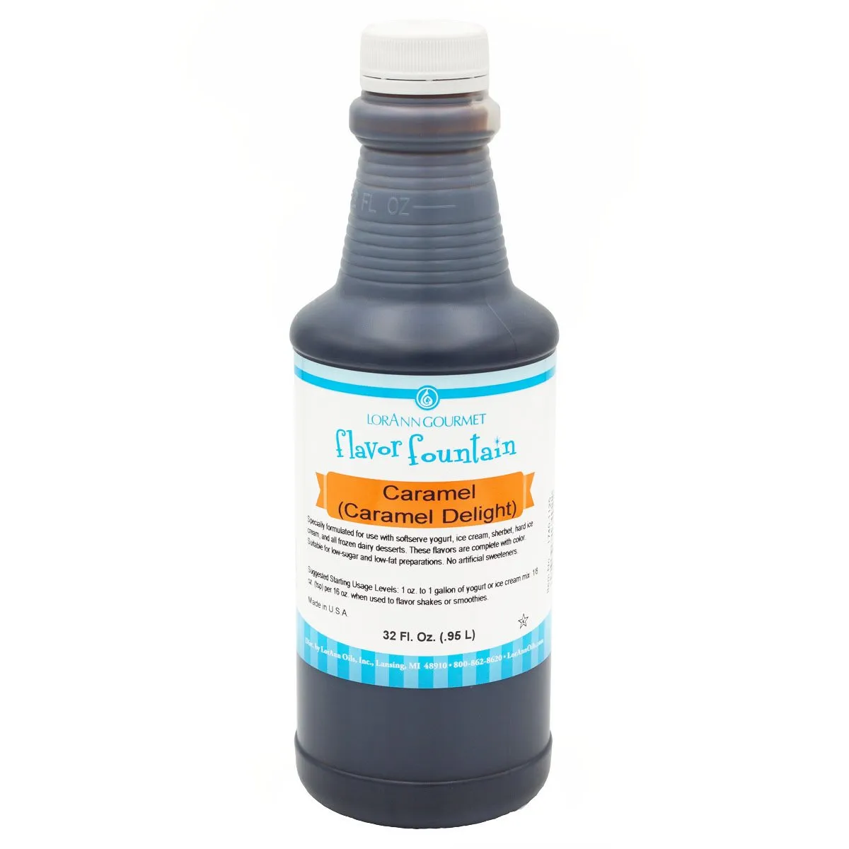 Caramel (Caramel Delight) Flavor - 4 oz. - 32 oz. - Ice Cream and Beverage Flavors - LorAnn Oils - Canadian Distribution