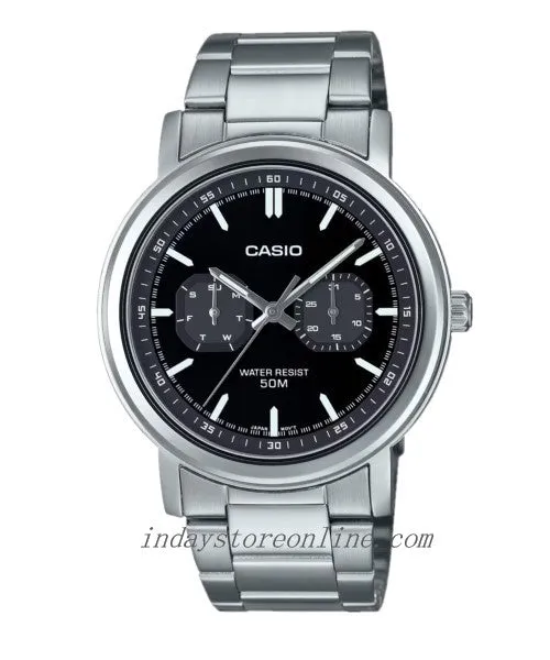 Casio Men's Watch MTP-E335D-1E Stainless Steel Band Mineral Glass