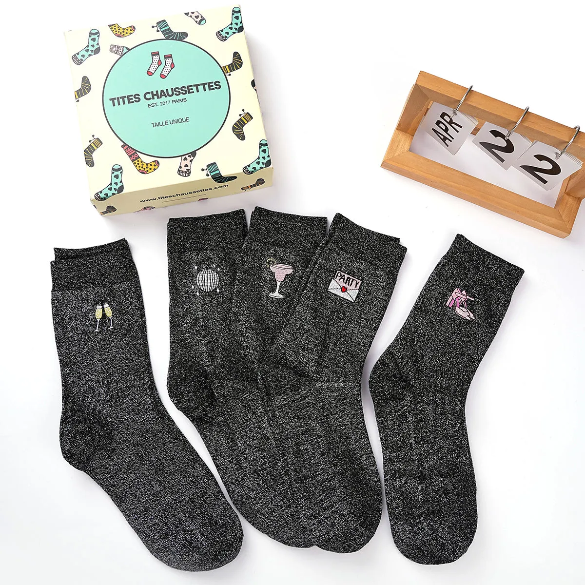 Chaussettes Hautes Party Pailletées