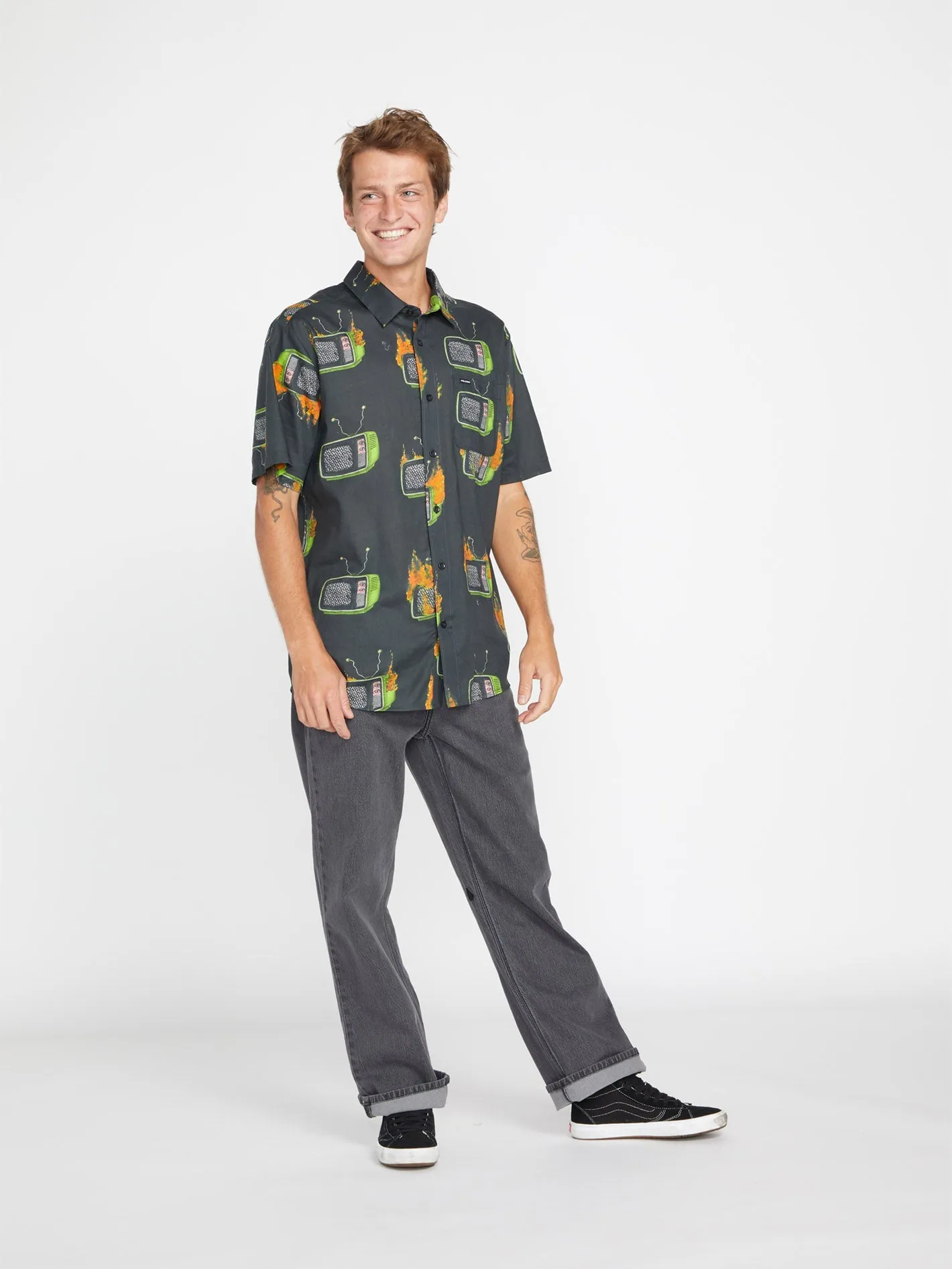 Chemise Justin Hager Woven - BLACK