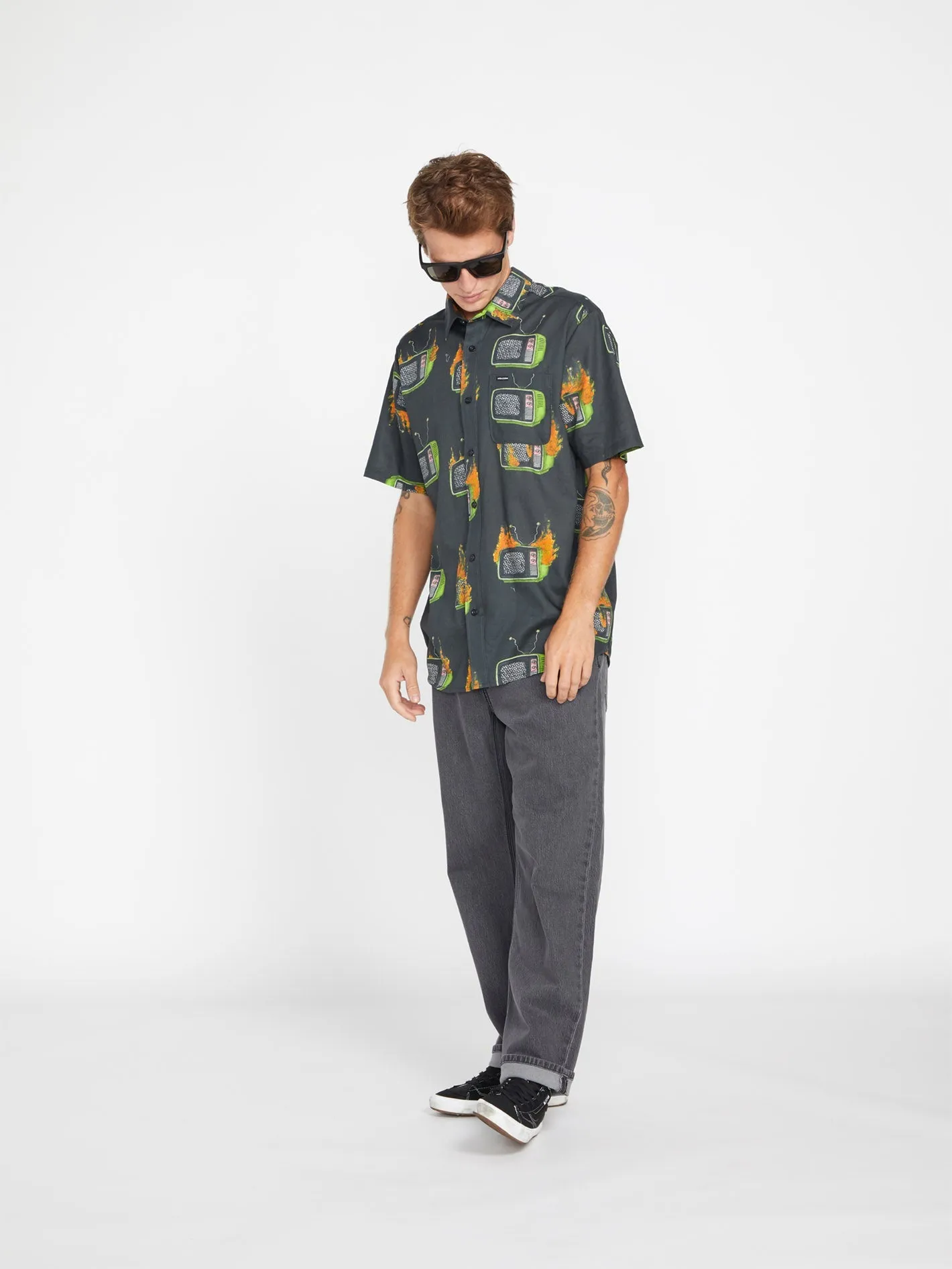 Chemise Justin Hager Woven - BLACK