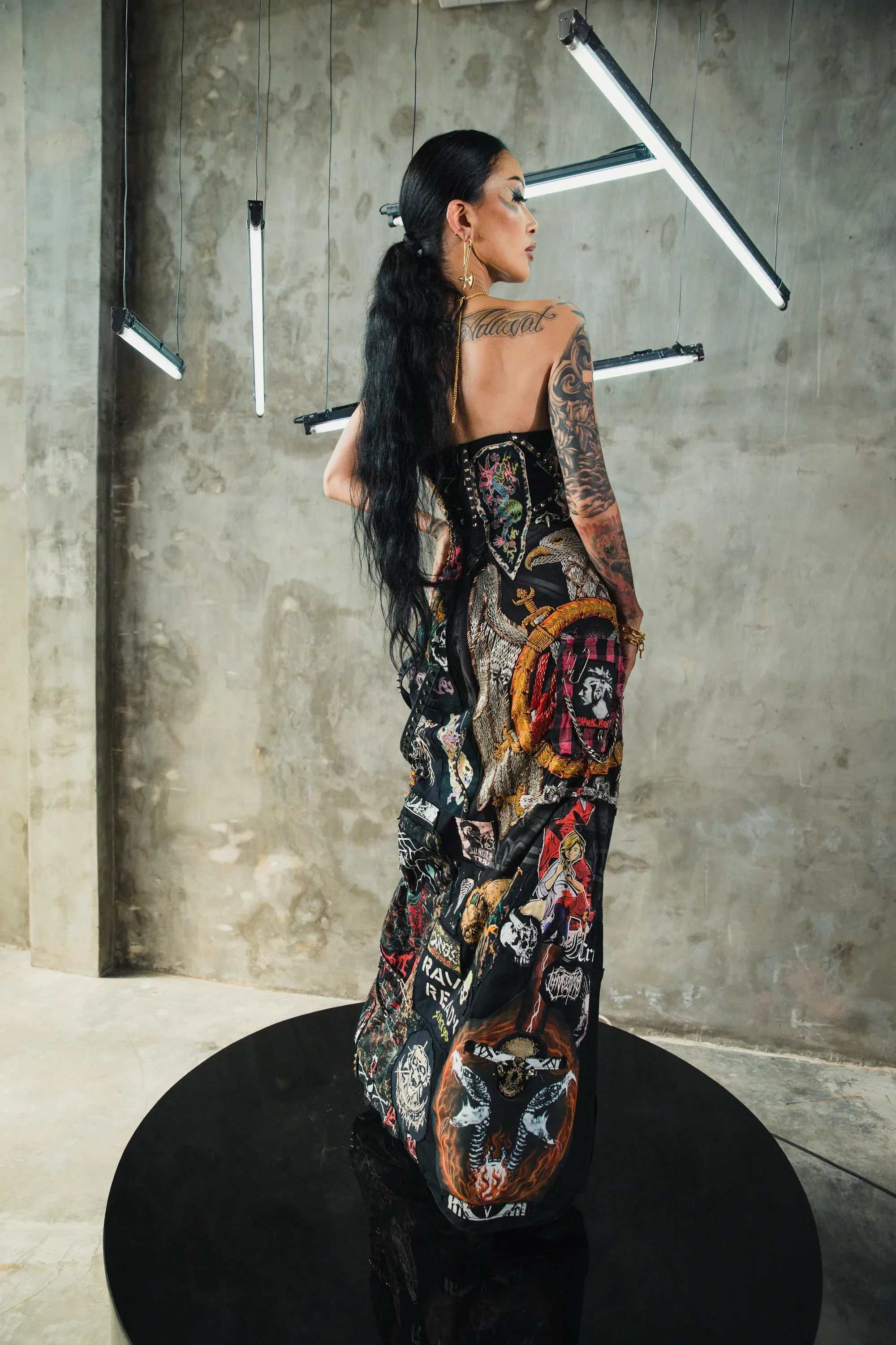 Chic Punk Met Gala Couture Dress