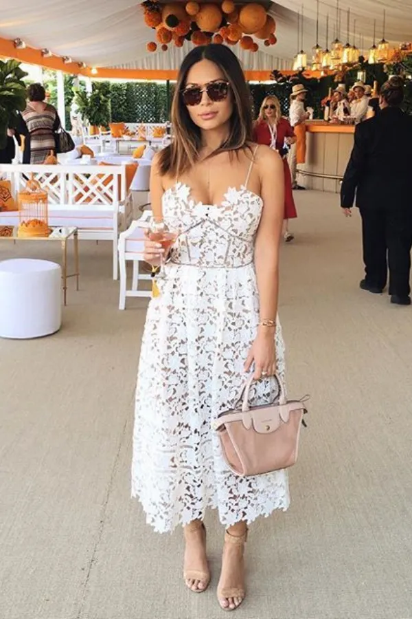 Chic White Spaghetti Strap Princess Summer Homecoming Dresses APH0290