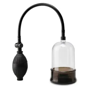 Clear Penis Head Pump with Silicone Base and Quick-release Valve