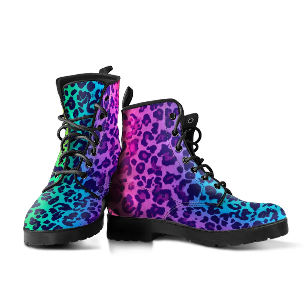 Colorful Leopard Boots