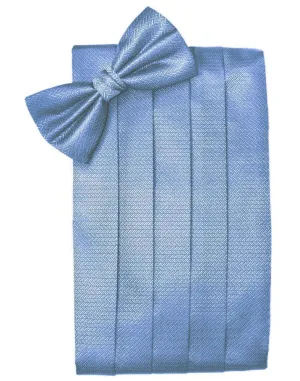 Cornflower Herringbone Cummerbund