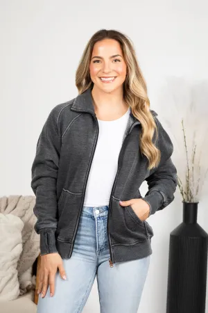 Cozy Campfire Pigment Dyed Fleece Jacket