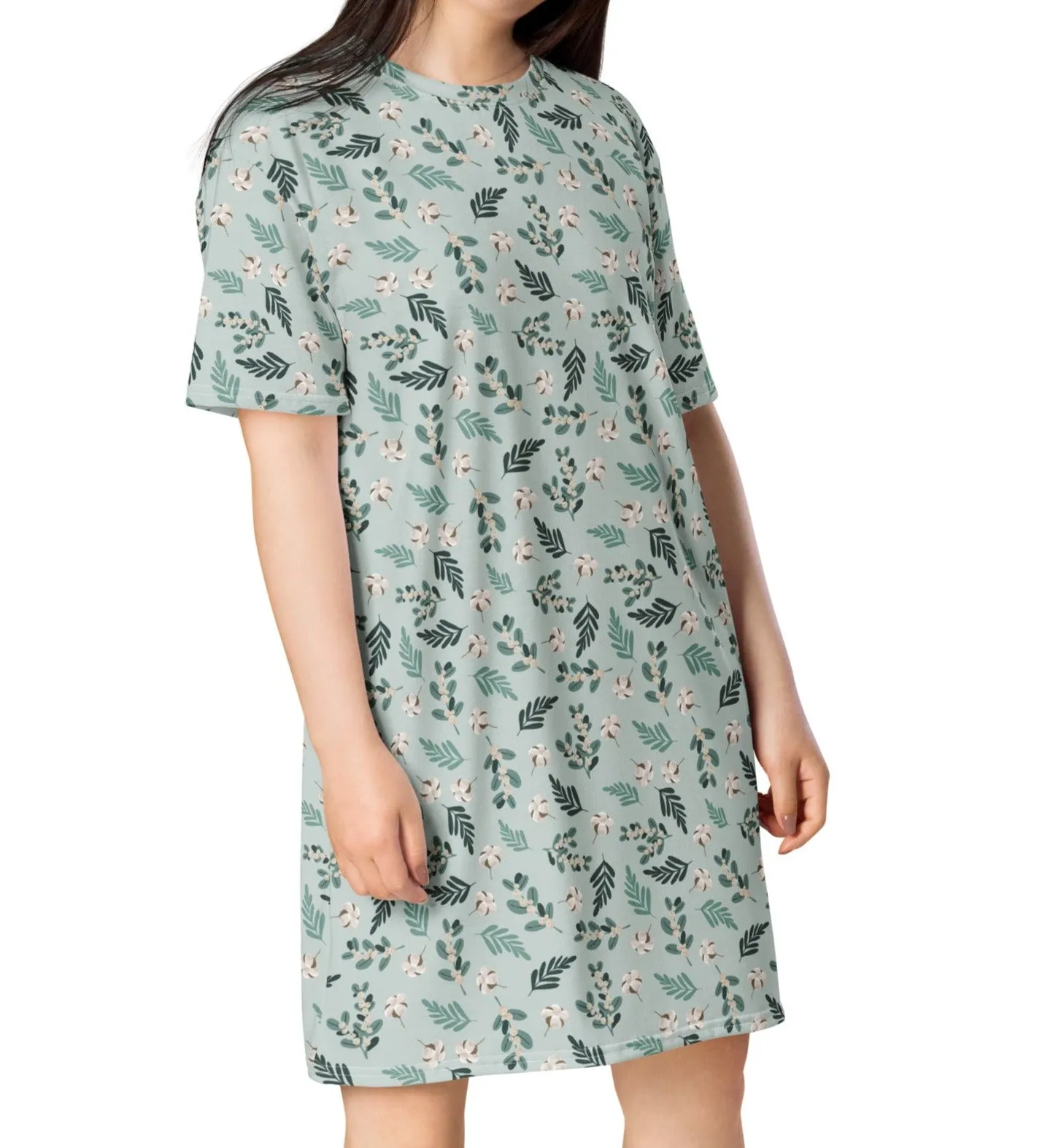 Cozy Christmas Floral Nightshirt (XS-6XL)