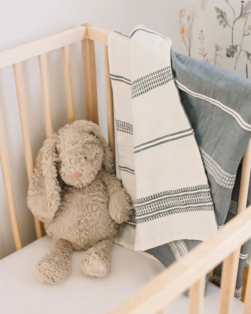Cozy Versatility: Aden Cotton Reversible Baby Blanket