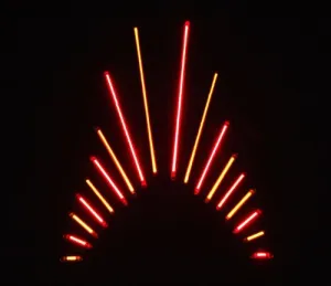 Custom Dynamics TruFLEX Professional-Grade LED Lighting Strip - 75 LED (9.84in. L) - Red/Smoke TF75RS