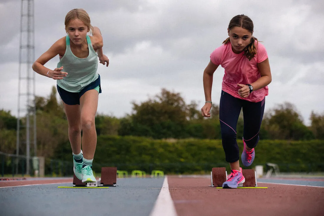 Débardeur de running sans couture Fille - KIPRUN 900 light vert
