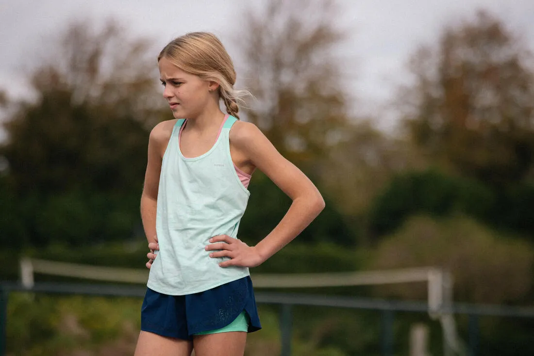 Débardeur de running sans couture Fille - KIPRUN 900 light vert
