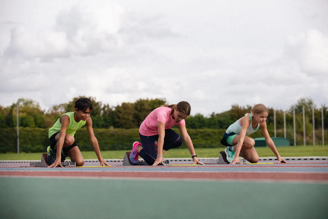Débardeur de running sans couture Fille - KIPRUN 900 light vert