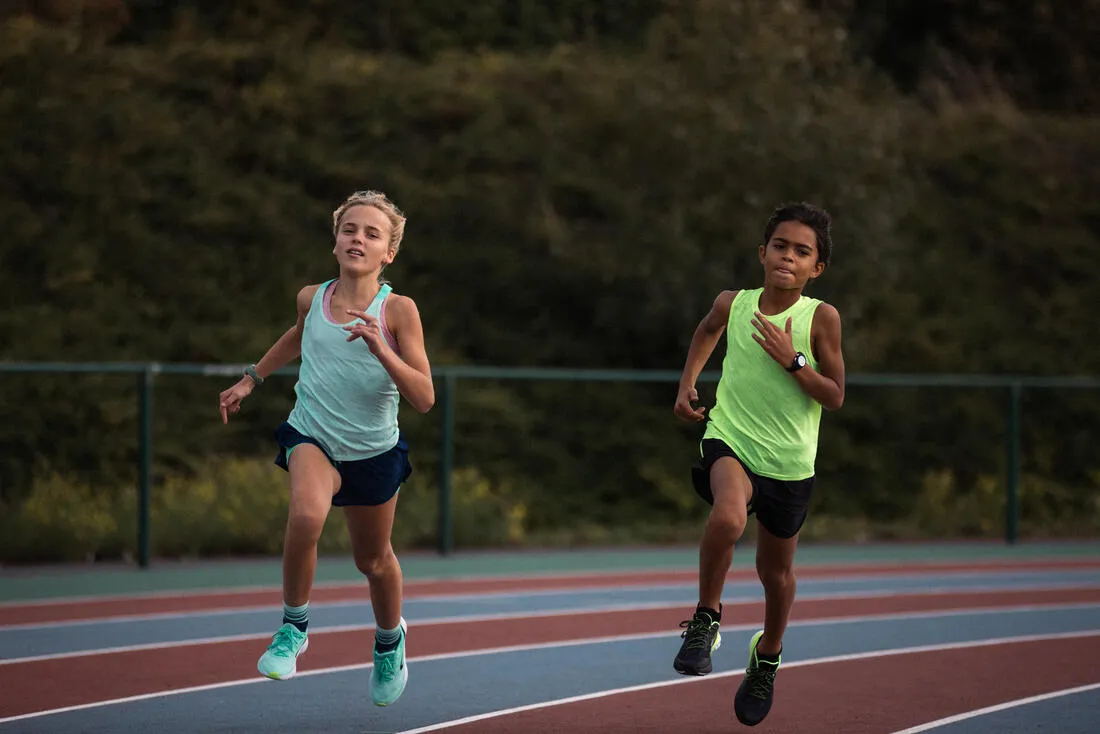 Débardeur de running sans couture Fille - KIPRUN 900 light vert