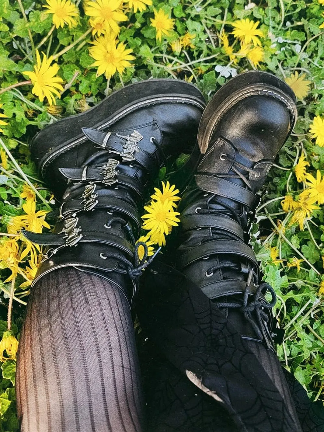DEMONIA EMILY-322 - BLACK VEGAN LEATHER ✰ PRE ORDER ✰