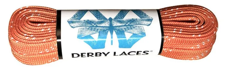 Derby Waxed Laces - Carrot Orange -