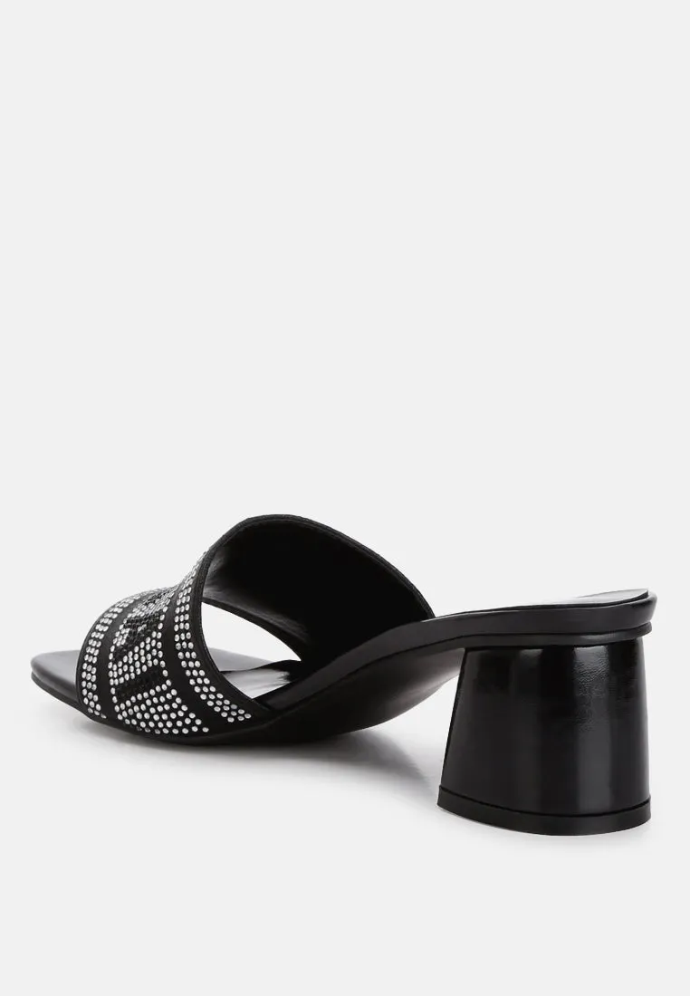 Diamante Embellished Mumbai Sandals By RAG
